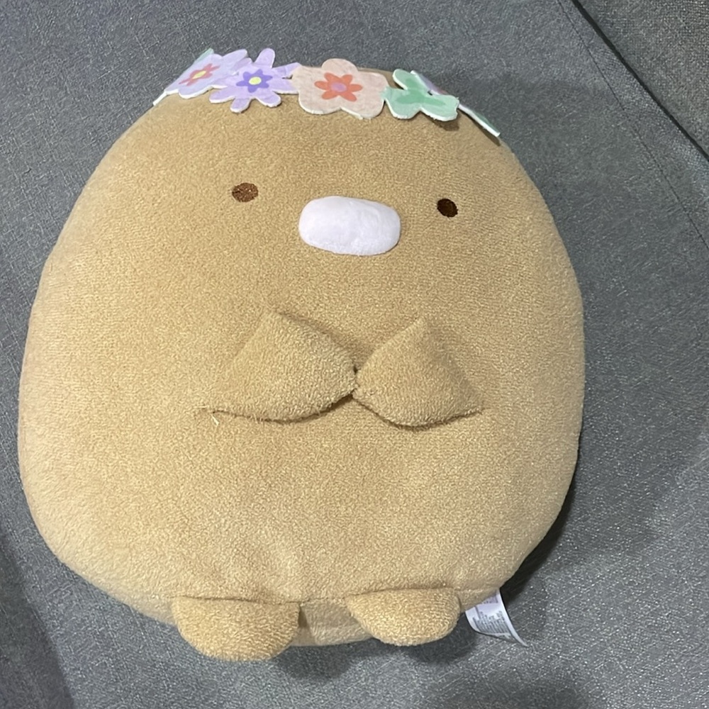 SUMIKKO GURASHI TONKATSU FLOWER CROWN about 12” PLUSH